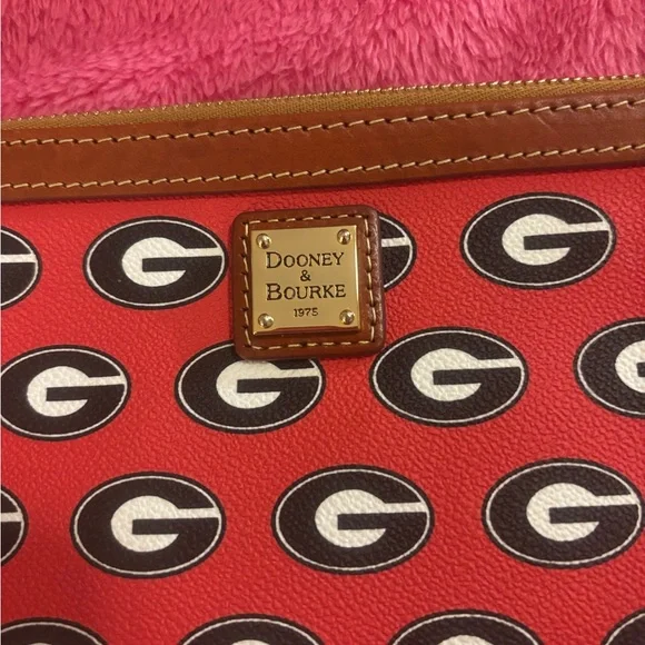 COPY - Dooney & Bourke Red Georgia Bulldog wristlet bag - Picture 1 of 6